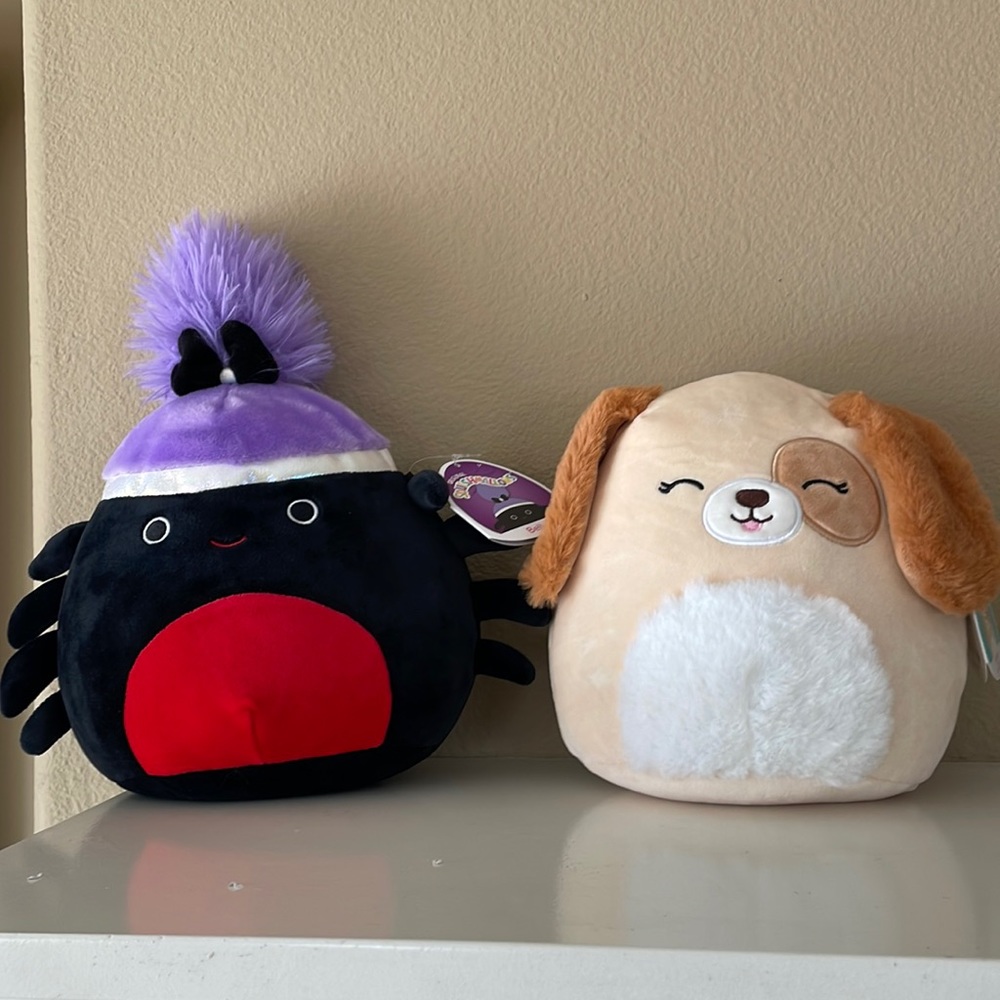 Two Squishmallows:  Bella and Harrison . Brand new with original tags.